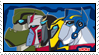 a group shot of the transformers animated autbots as a stamp